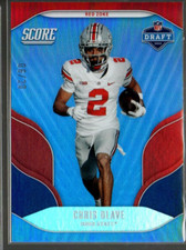 2022 Score NFL Draft Red Zone #10 Chris Olave /20 