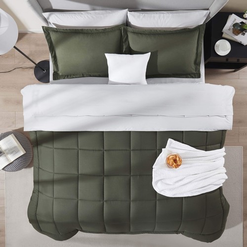 7 PC Reversible Bed in a Bag, Microfiber Comforter Set, lightweight & Breathable - Picture 56 of 79