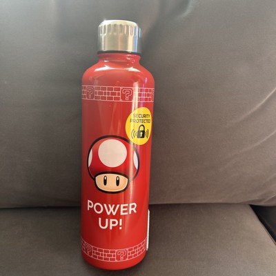 CLAIRE'S - POWER UP - SUPER MARIO MUSHROOM RED METAL WASSERFLASCHE - 500ML
