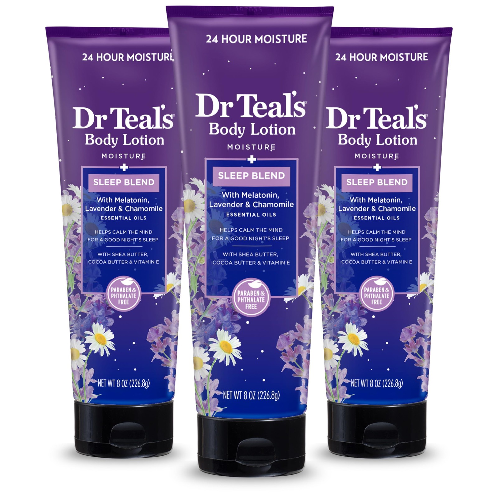 Sleep Body Lotion, 24-Hour Moisture, with Melatonin, Lavende