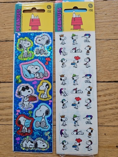Lote Pegatinas De Colección Nuevo de Lote Antiguo Peanuts Snoopy Lámina Terciopelo León Arenoso 9 Hojas Nuevo de Lote Antiguo - Imagen 3 de 7