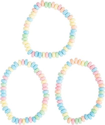 Stretchable Hard Candy Necklaces (Bulk set of 24) Party 