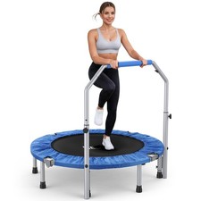 BCAN 48" Foldable Mini Trampoline for Adults, 440lbs Fitness Rebounder