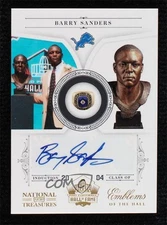 2010 Playoff National Treasures Signatures 48/50 Barry Sanders #8 Auto HOF ow6