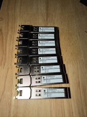 8x Integra Optics 3HE00062CB I0 Copper SFP 1000Base T RJ45 Used 