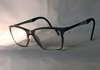 Ideal optics ''Casey'' Eyeglass Frames Grey/Blue 51 16-140 Pre-owned Flex Hinges 