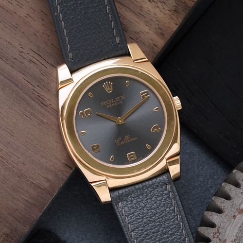 Rolex Cellini Cestello Ref. 5330 Rose Gold Slate Dial 2005 Manual Wind