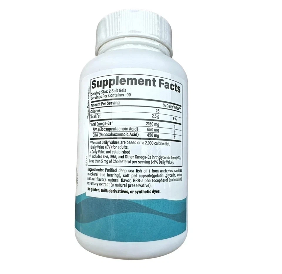 Pack of 3 - Nordic Naturals Ultimate Omega 2X 180 Soft Gels – Extra Strength - Image 3 of 4