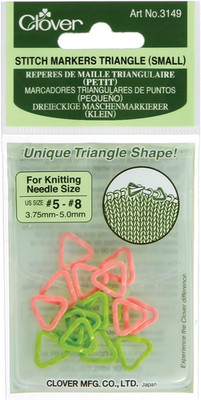 Triangle Stitch Markers-Sizes 5 to 8 16/Pkg