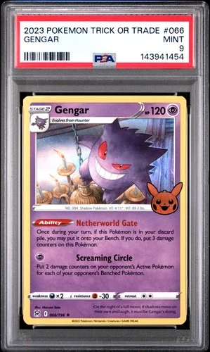 2023 POKEMON TRICK OR TRADE #066 GENGAR PSA 9