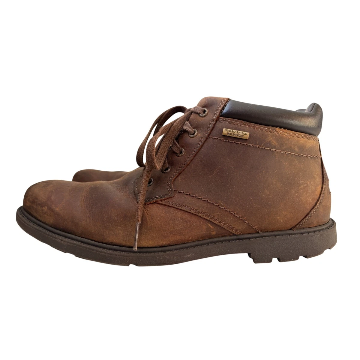 Rockport XCS Chukka Boots Mens 11 M Brown Leather Cross Strap High Ankle Lace Up Rockport Xcs In Men main image 4