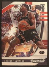 2020-21 Panini Prizm Draft Picks Collegiate Anthony Edwards #1 RC Bulldogs