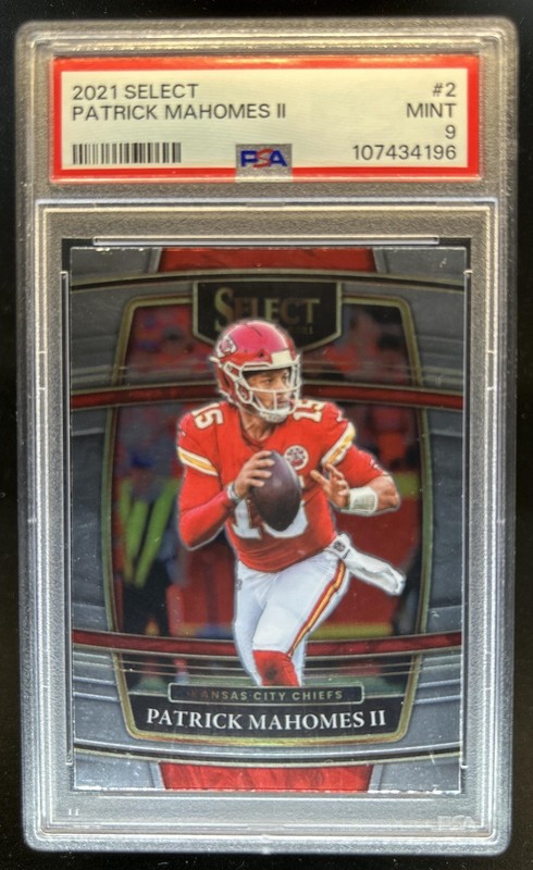 2021 Panini Select Patrick Mahomes II Concourse #2 Chiefs PSA 9