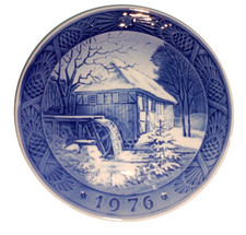 PIATTO DANESE DA COLLEZIONE IN PORCELLANA DANESE NATALE ROYAL COPENAGHEN 1976