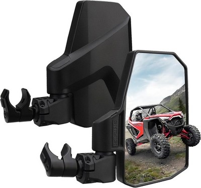 UTV Side Mirrors   Fits almost all UTVs (except full doors), black 