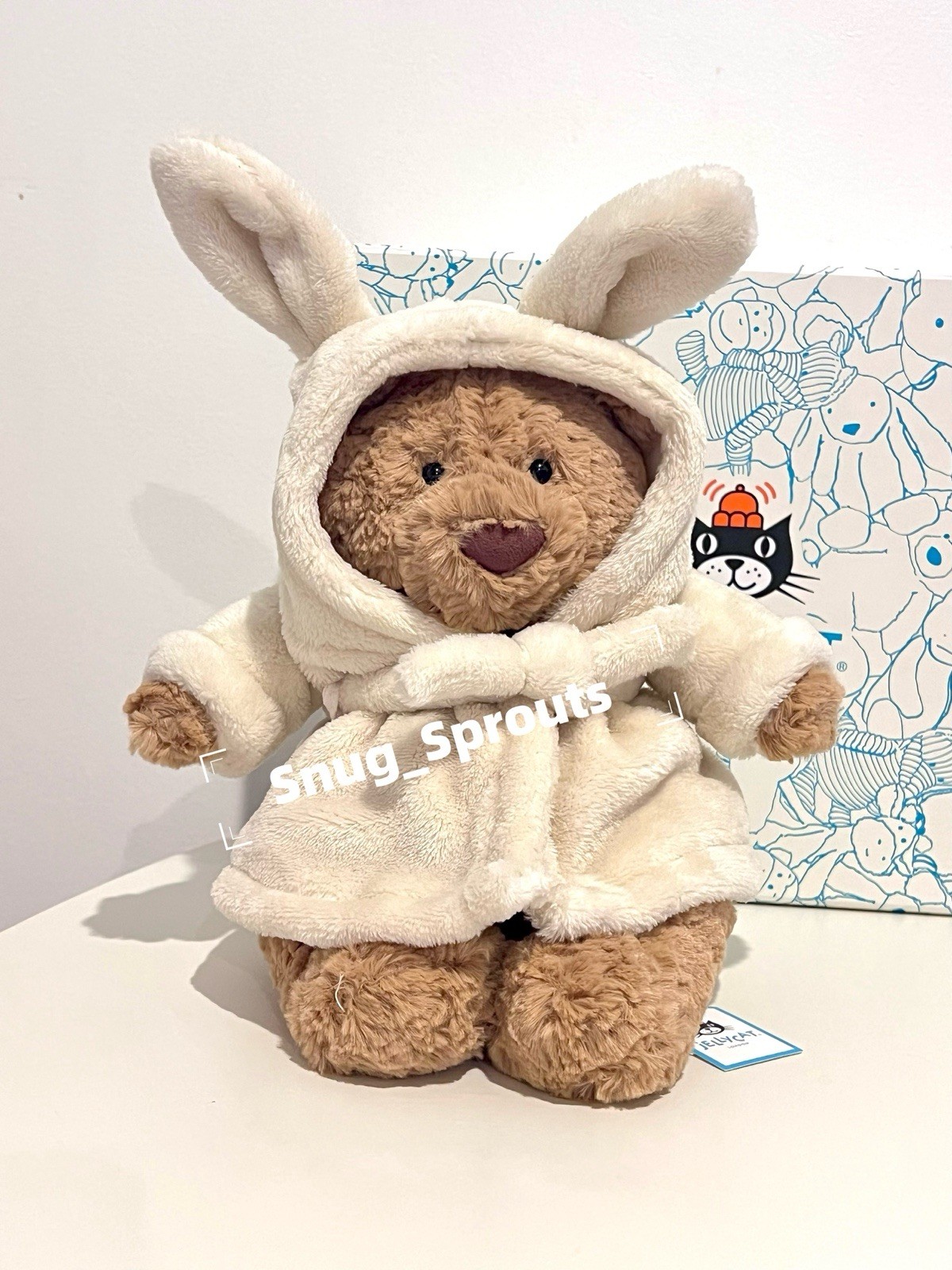 ¡¡Auténtico!!️ ALBORNOZ JELLYCAT OSO BARTOLOMÉ De EE. UU. ENVÍO RÁPIDO
