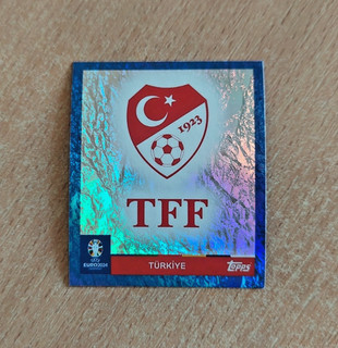 Topps Euro 2024 Sticker Blue/Blue Coat of Arms TUR 1 Parallel Euro 2024
