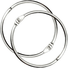 30 Pcs Binder Rings, 2 Inch Metal Nickel Plated, Loose Leaf Binder Rings, Idea