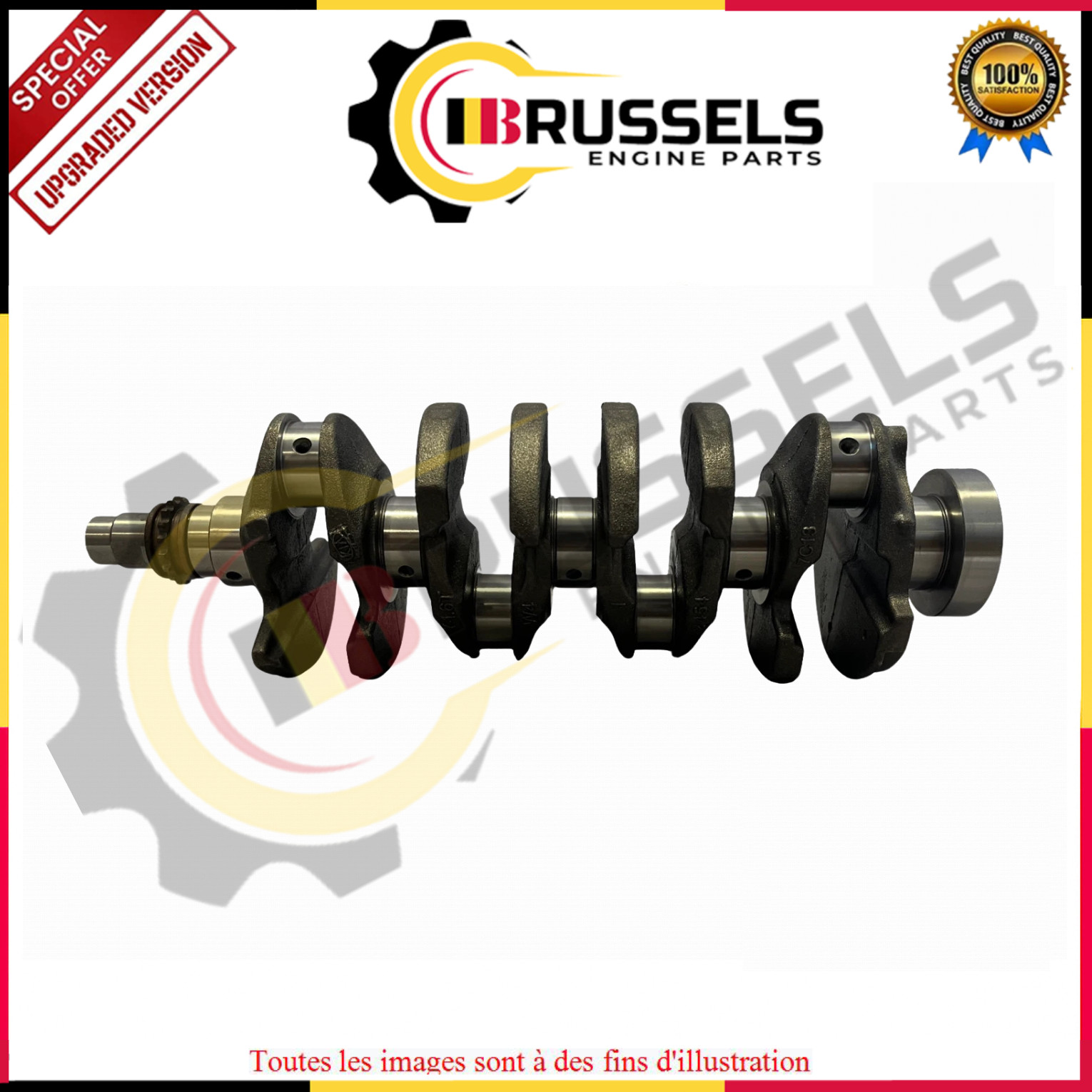 Vilebrequin Anti-Vibration G4FJ R&eacute;paration Moteur 1.6 Turbo Kia Hyundai