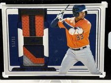 2024 Panini Three and Two #PDJ-LB Luis Baez Prospects Dual Jerseys Blue #/15