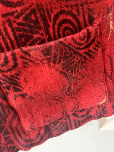 Chaleco Chico's 100% Algodón Cuello Alto Hecho en India Botones Rojo/Negro Talla 1 - Imagen 6 de 9