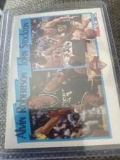 1991-92 NBA Hoops - League Leaders John Stockton, Alvin Robertson #310