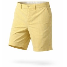 Polo Golf Ralph Lauren Shorts Mens 38 Seersucker Yellow White Striped ClassicY2K