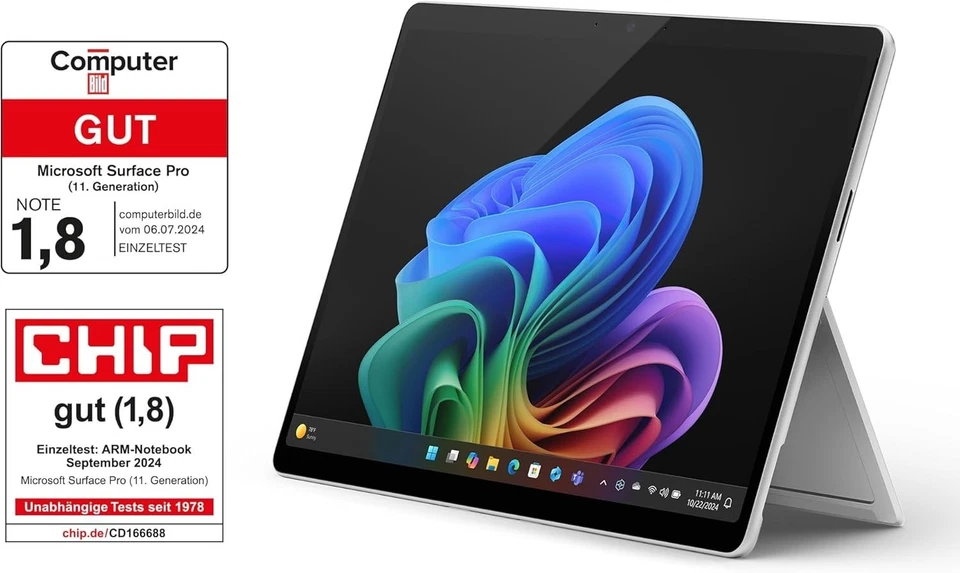 Microsoft Surface Pro 11 Snapdragon X Plus 16GB RAM 512GB SSD Windows 11 Blau - Bild 4 von 4