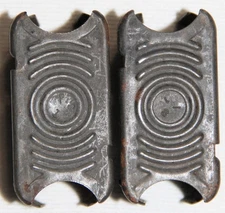 LOT OF 2 ORIGINAL WWII INTERNATIONAL SILVER M1 GARAND EN BLOC CLIPS