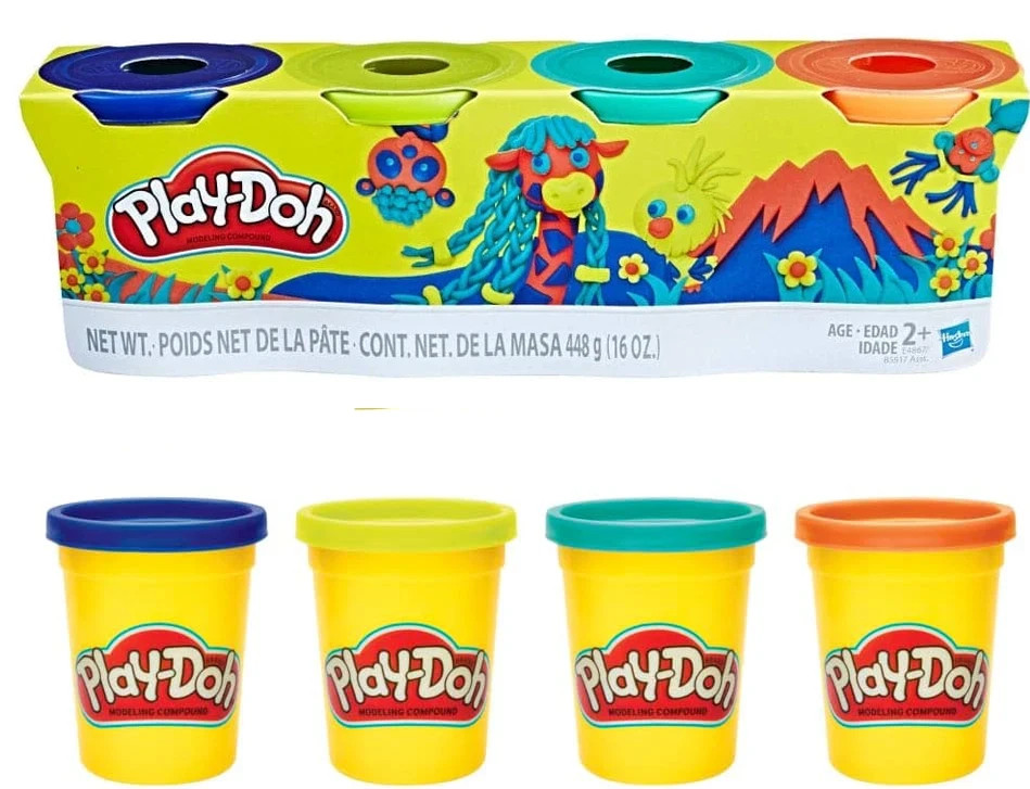 Play-Doh 4-Pack Classic Colors Modeling Compound - New Sealed - Fast Ship!