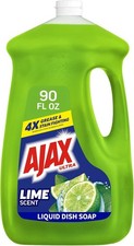 Ajax Ultra Liquid Dish Soap, Lime Scent with Vinegar, 90 fl oz
