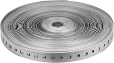 Metal Strapping with Holes, 0.7 Inch X 100 Feet 24 Gauges Galvanized Metal Pipe