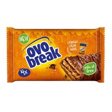 OVO BREAK Waffel & SchokoRiegel  knuspriger Snack mit dem unverwechselbaren G...