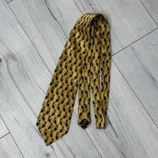 Lanvin Paris Silk Tie Gold Made In France