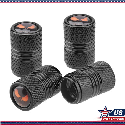 4pcs Aluminum Tire Valve Stem Caps, Corrosion Resistant Universal Stem Covers Ca