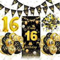 16. Geburtstag Dekorationen FüR Jungen MäDchen, 16. Geburtstag Luftballons Schwa