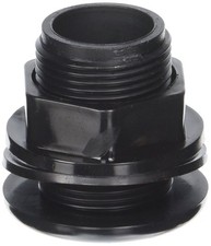 Lifegard Aquatics 1/2-Inch Slip Bulkhead Fitting, Black