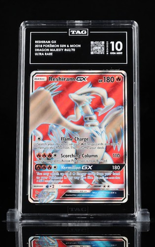 Reshiram-GX graded TAG 10 for sale on eBay