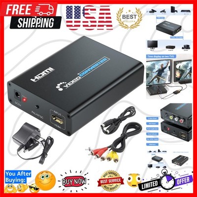 HDMI to S-Video Converter, HD to Svideo RCA Converter, HDMI to Composite AV C...
