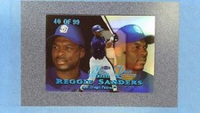 1999 Flair Showcase REGGIE SANDERS 40/99 Blue Cincinnati Reds @QY01-C