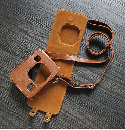 PU Leather Camera Case Bag Cover Belt For Fujifilm mini90 mini LiPlay mini11 12 - Picture 9 of 17