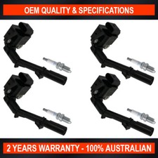 Pack of SWAN Ignition Coils & NGK Spark Plugs for Mercedes Benz GLA45 (2.0L T)