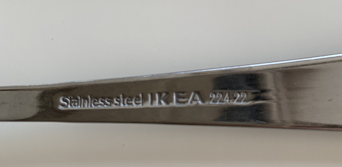 DRAGON IKEA 22422 Flatware Stainless Steel 15 Pieces Teaspoon Salad Fork Knife eBay