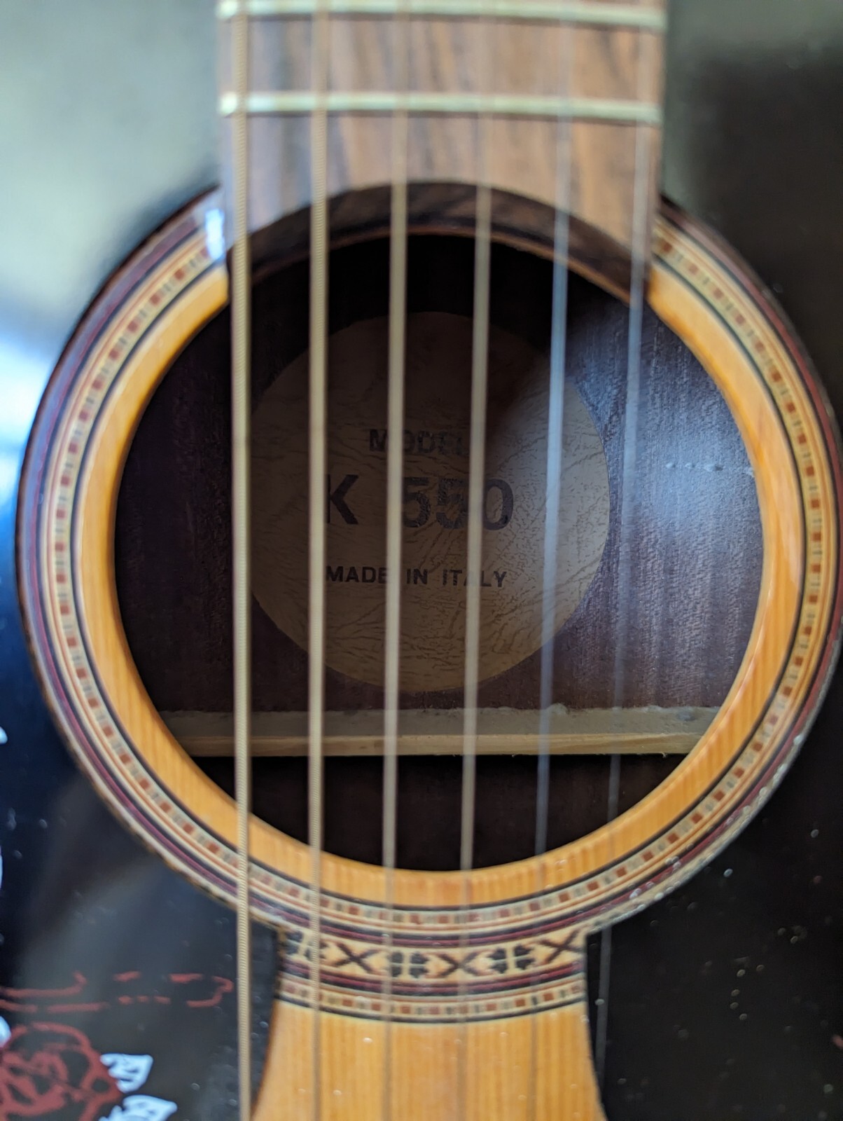 Vintage KAY 550 DOVE Acoustic Guitar + Leather Case In Excellent Condition 70s eBay