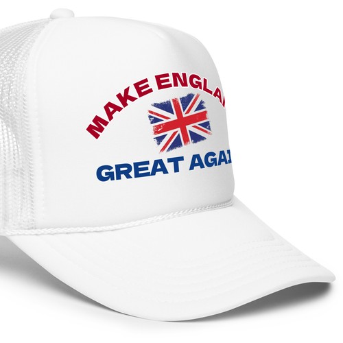 Sombrero de camionero de malla - HACER INGLATERRA GRANDE OTRA VEZ - Gorra política divertida bandera británica - Imagen 2 de 72