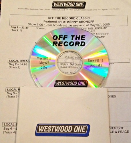 RADIO SHOW: 5/6/06 OFF THE RECORD: KENNY ARONOFF w/JIMI HENDRIX,PHILIP SAYCE - 第 1/2 張圖片