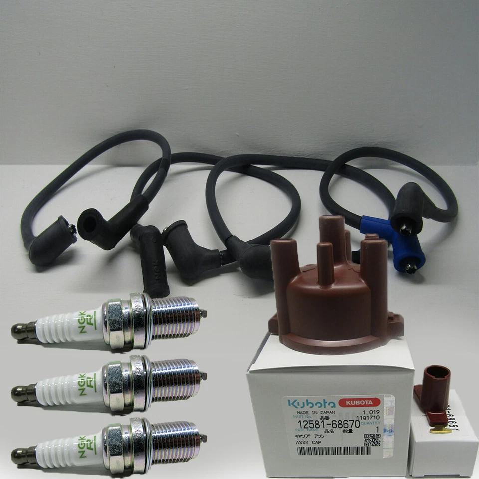 Genuine Kubota Rotor Distributor Cap Wires WG752 DF752 12581-68650 12581-68670