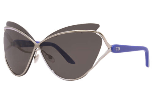 Christian Dior DiorAudacieuse1 4CLY1 Sunglasses Palladium-Blue/Grey Lenses 72mm