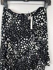 NEW Asos Maternity Womens Black Back Button Long Sleeve  Jumpsuit Size 6