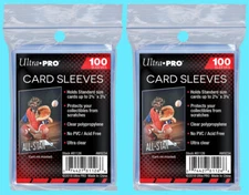 200 Ultra Pro Penny Card Sleeves Sports Trading Baseball Soft Plastic New No PVC
